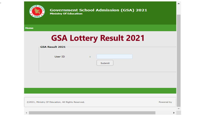 GSA Lottery Result 2021